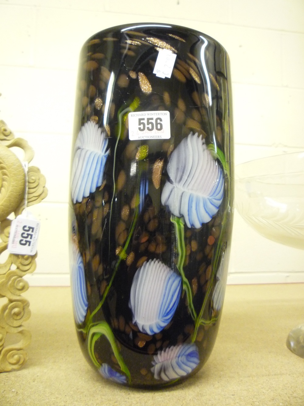 A large Murano style vase