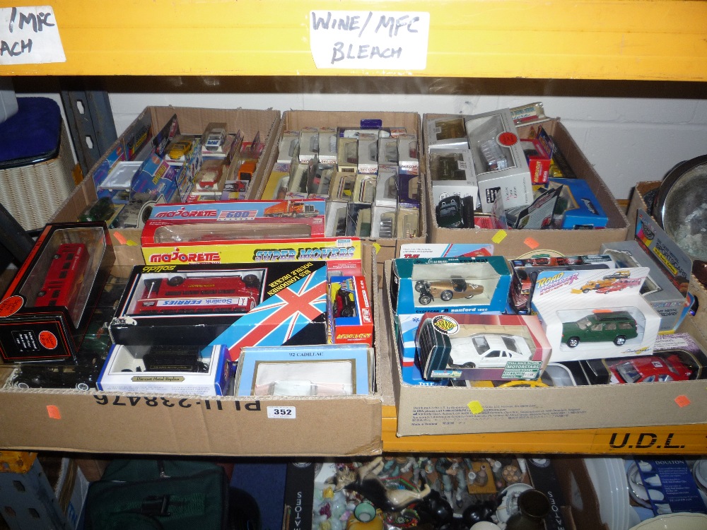 Five boxes of boxed die-cast vehicles