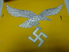 A German Third Reich yellow felt rally pennant