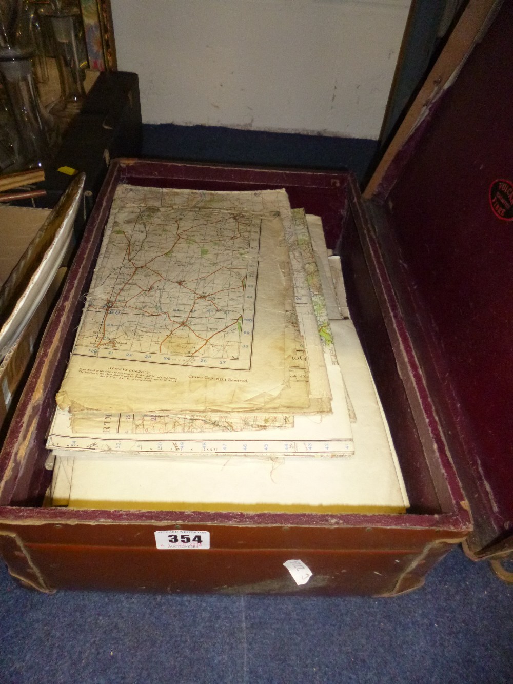 A small suitcase of maps