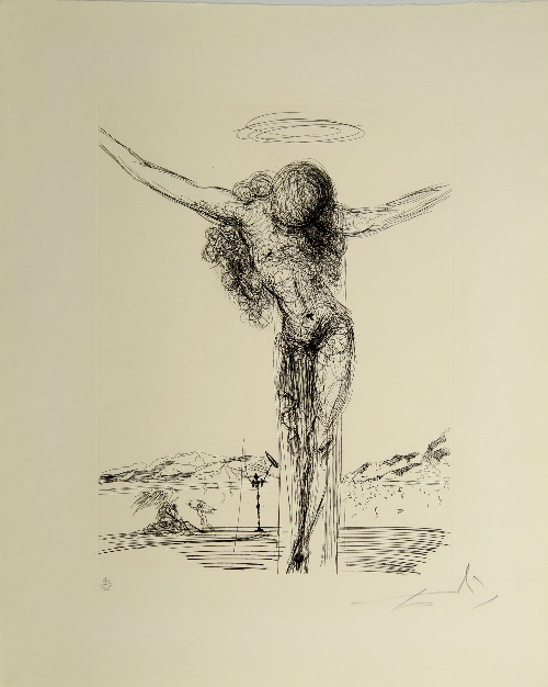 Salvador Dali, Spanish 1904-1989- "Le Christ", (Christ) (M&L. 98), publ 1964 by WUCUA, Basel,