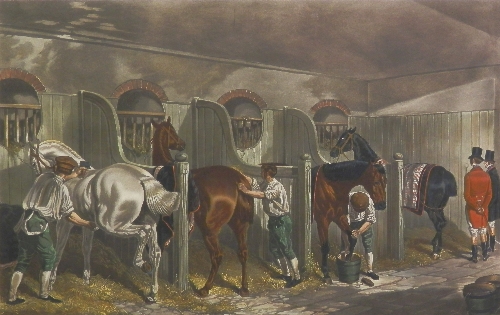 John Harris III, British 1811-1865- "The Hunting Stud" and "Thorough Breds", from Fores`s Stable