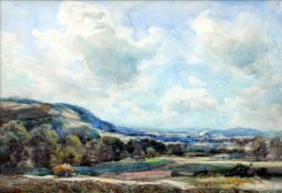THOMAS WILLIAM MORLEY (1859-1925) British Sunshine and Shadow, Sullingstone Park, Kent Watercolour