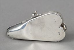 A George V silver travelling necessaire, hallmarked Chester 1910, maker`s mark of GY & Co. The