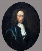 ENGLISH SCHOOL (17th/18th century) Portrait of a Gentleman, in a velvet jacket wearing a white