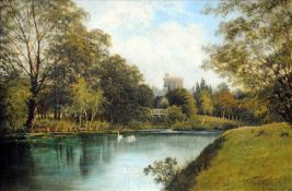 OCTAVIUS T. CLARK (1850-1921) British Windsor Castle Oil on canvas Signed 75 x 49.5 cms, framed