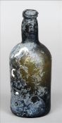 An early 19th century Diana Shipwreck Cargo green glass Port bottle Of typical form. 24 cms high.