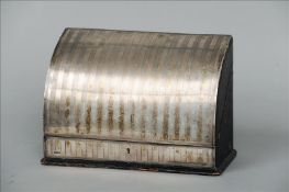 A George V silver mounted stationery box, hallmarked London 1912, maker`s mark of WC The hinged