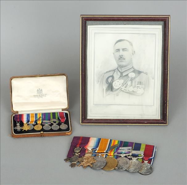 A Great War, Middle East and Waziristan OBE, MID, Campaign and Jubilee miniature Mess Dress Medal