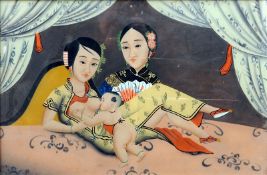 CHINESE SCHOOL (late 19th/20th century) Figures in various states of undress, breastfeeding Four