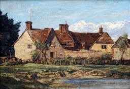 CLAUDE GRAHAM MUNCASTER (1903-1974) British Sussex Cottage Oil on canvas Signed 50.5 x 35 cms,