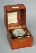 A Kelvin, Bottomley & Baird Llimited of Glasgow, no. 9030 Marine Chronometer The gimbal mounted