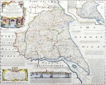 EMANUEL BOWEN (circa 1694-1767) English An Accurate Map of The East Riding of Yorkshire, divided