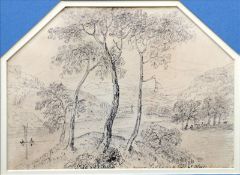 ENGLISH SCHOOL (19th century) Seven Sketches, comprising: A Scene on the River Lyn; Near Lidbrook on