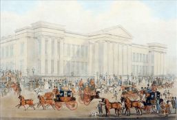 After JAMES POLLARD (1792-1867) British The Royal Mails Departure from the General Post Office,