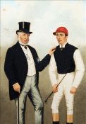 ENGLISH SCHOOL (19th century) Sporting Personalities: a set of three, comprising: Lord Falmouth