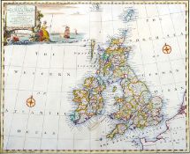 EMANUEL BOWEN (circa 1694-1767) English A New and Accurate Map of Great Britain and Ireland Hand