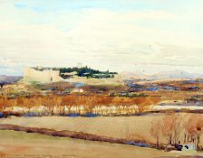 JOHN YATES (19th/20th century) British View of Fort St. Andre, Villeneuve les Avignon Watercolour