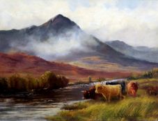 HENRY HADFIELD CUBLEY (flourished 1882-1904) British In Glen Sannox, Isle of Arran Oil on board