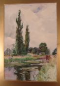 *AR ROSE MEAD (1868-1946) British River Landscape Watercolour Signed 23 x 34 cms, framedGenerally in