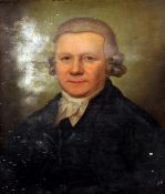 ENGLISH SCHOOL (18th century) Portrait of a Gentleman, in a powdered wig Oil on canvas 49 x 59.5