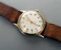 A 1940s 9 ct gold Rolex Tudor Royal wristwatch Stamped Rolex to the inside of the case, the dial 3