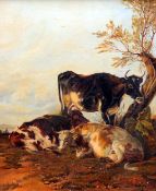 After THOMAS SIDNEY COOPER (1803-1902) British Cattle Resting Beneath a Tree Oil on canvas Signed AC