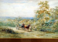 HENRY EARP, Senior (1831-1914) British Maplehurst Woods (Sussex) Watercolour Signed 35.5 x 24 cms,