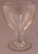 A 19th century glass rummer Of typical form. 15.5 cms high.Generally in good condition, expected