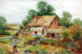 HENRY JOHN SYLVESTER STANNARD (1870-1951) British Flitwick Cottage, Bedfordshire Watercolour