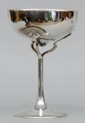 An early 20th century Swedish silver cup, hallmarked for 1910, maker’s mark of CAB The tapering bowl