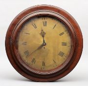 A 19th century and later wall clock by Charles Honse, London The signed brass dial with Roman