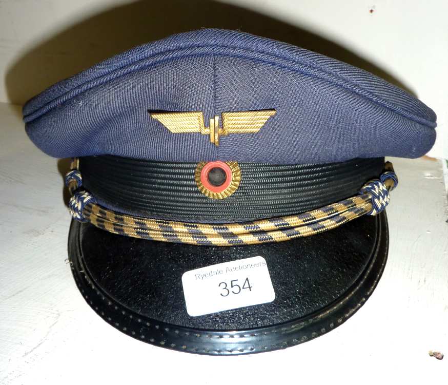 DB German railway drivers hat complete with badges from 1970`s