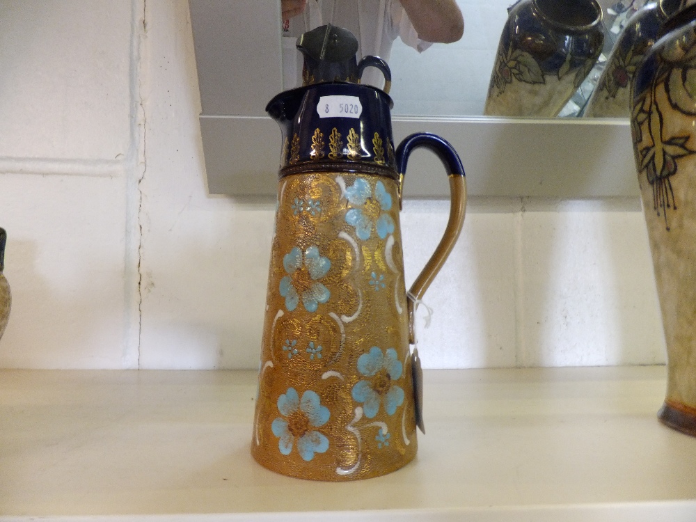 A Royal Doulton Slaters patent hot water jug