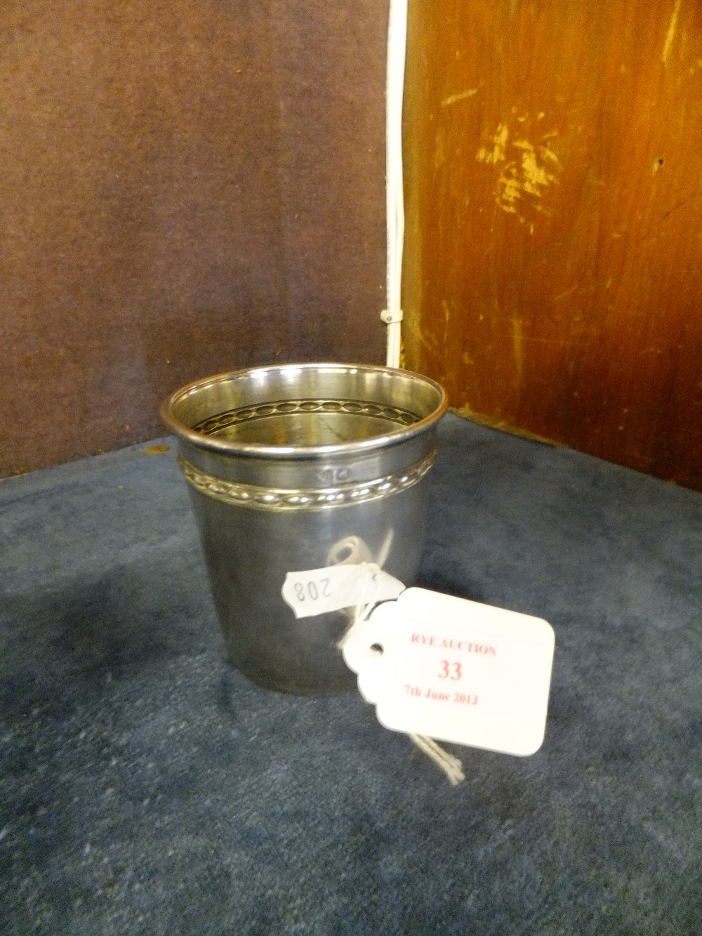 A continental silver beaker