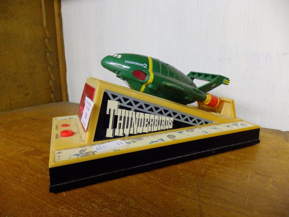 A vintage 'Thunderbird 2' alarm clock by Wesco