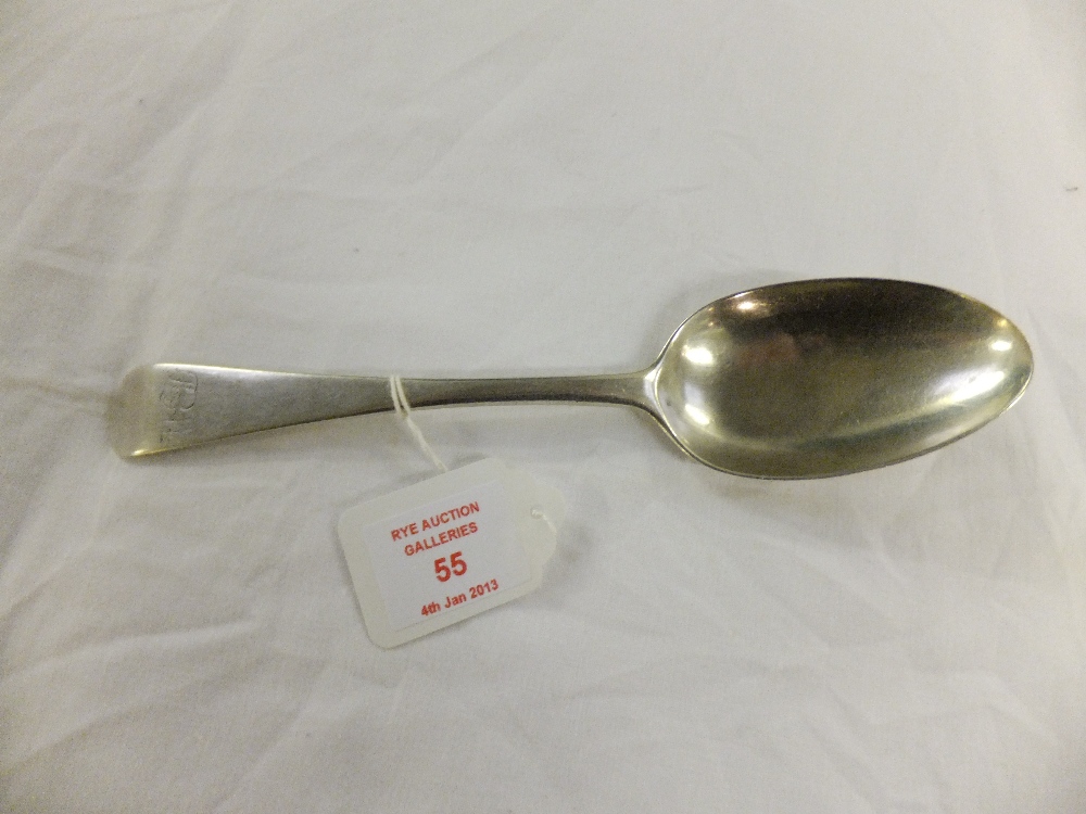 A London silver tablespoon