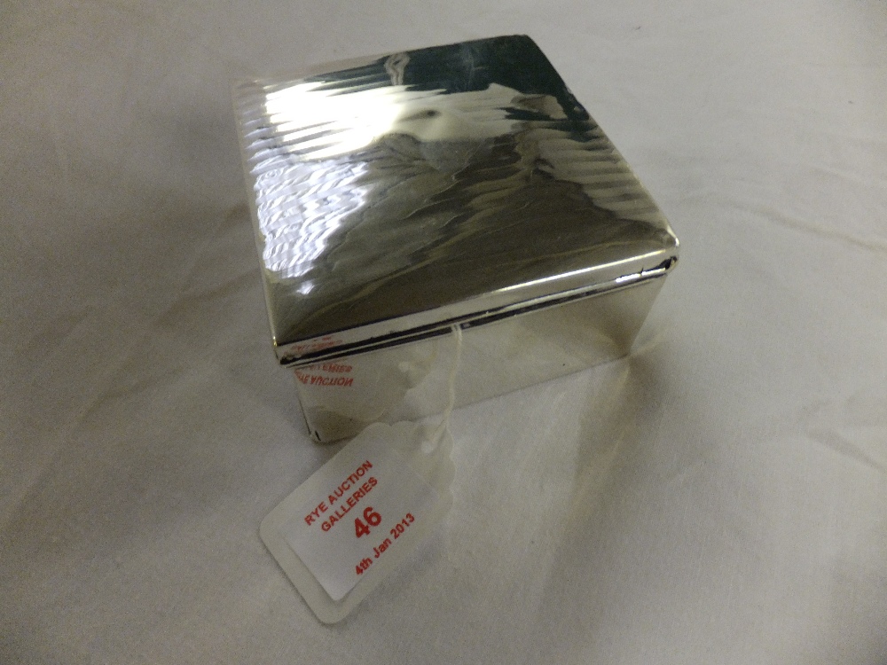 A Birmingham 1911 silver cigarette box