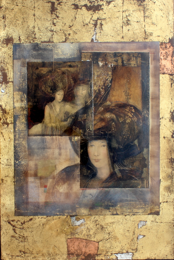 Property of a deceased estate - Csaba Markus (Hungarian, b.1953) - `TOSCANA` - signed mixed media