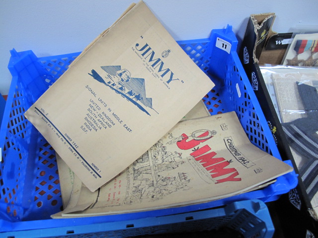 Six Copies of "Jimmy" Magazine, the magazine of the Signal Unites in the Middle East 1942 and 1943.