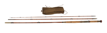 Vintage splitcane salmon fishing rod