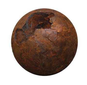 Canon ball from the Spanish Armada