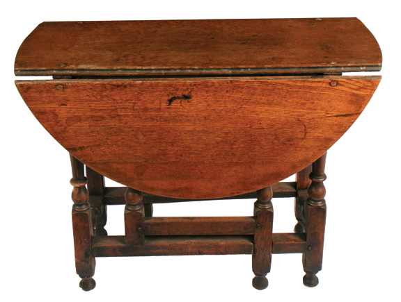 Eighteenth-century oak gate leg table 93 cm. wide