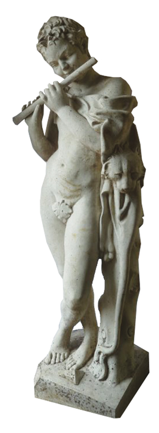 Early twentieth-century reconstituted figure of Pan 140 cm. high