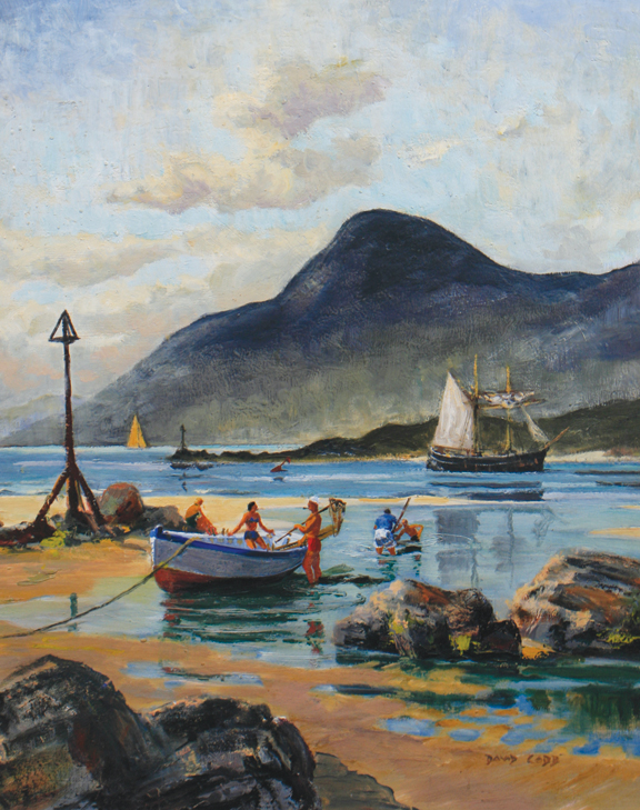 David Cobb, ROI, RSNA, Born 1921, Mountains of Mourne, Signed oil on board  74 x 59 cm.