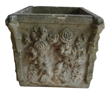 Early twentieth-century reconstituted stone planter 44 cm high