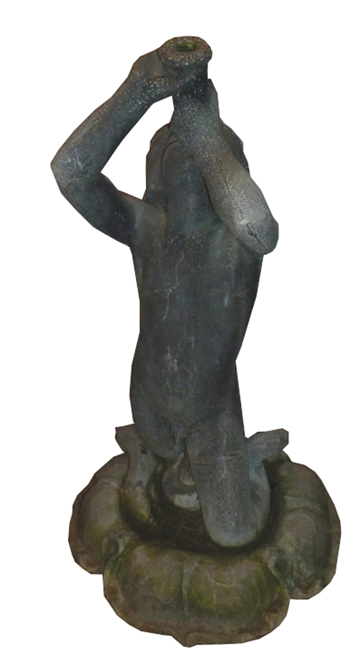 Nineteenth-century lead figural fountain