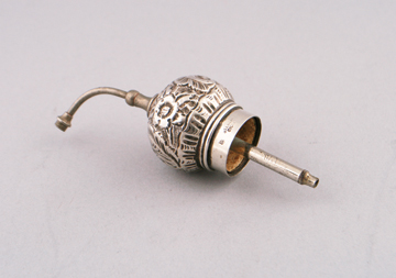 Embossed sterling silver atomizer