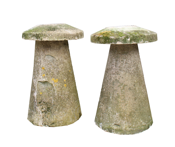 Pair of nineteenth-century staddle stones