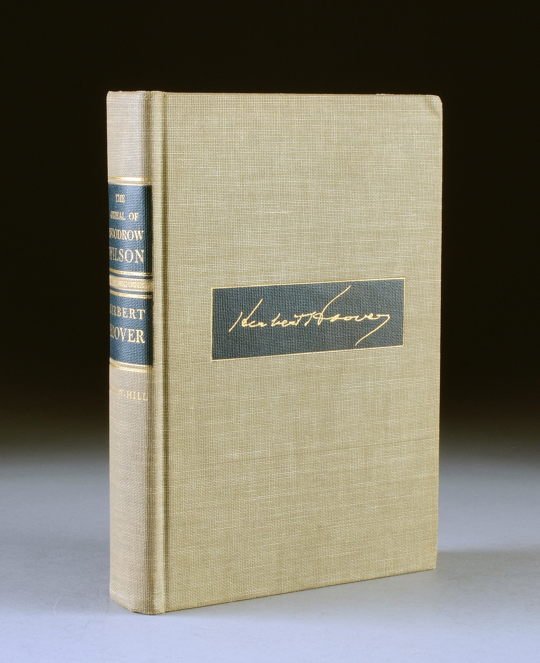 HOOVER, HERBERT (1874-1964). The Ordeal of Woodrow Wilson, New York: McGraw Hill, 1958. Signed and